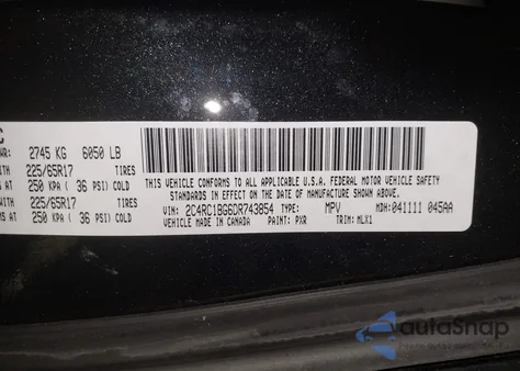 2013 Chrysler Town & Country Touring from USA, damaged, VIN 2C4RC1BG6DR743854